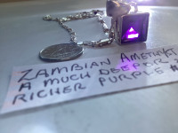 BEAUTIFUL AMETHYST NECKLACE PENDANT LOCATED IN TRAIL BC