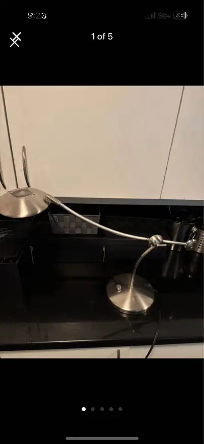 Adjustable Nickel Desk Lamp, View more