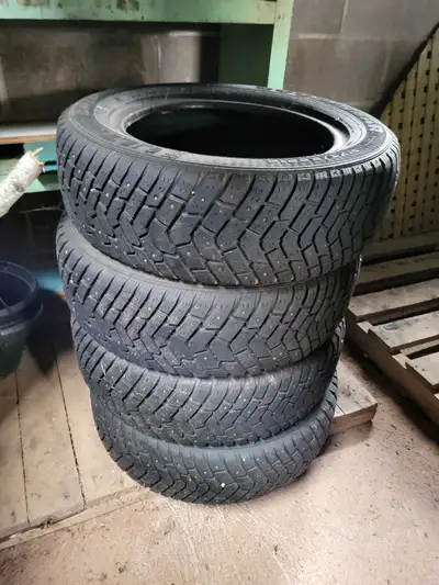 Full set of Goodyear studded tires. Taken off an old Toyota Echo a few years back and haven't had an...