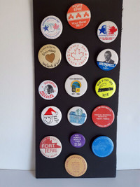 All Fort Erie Pin Back Button Collage