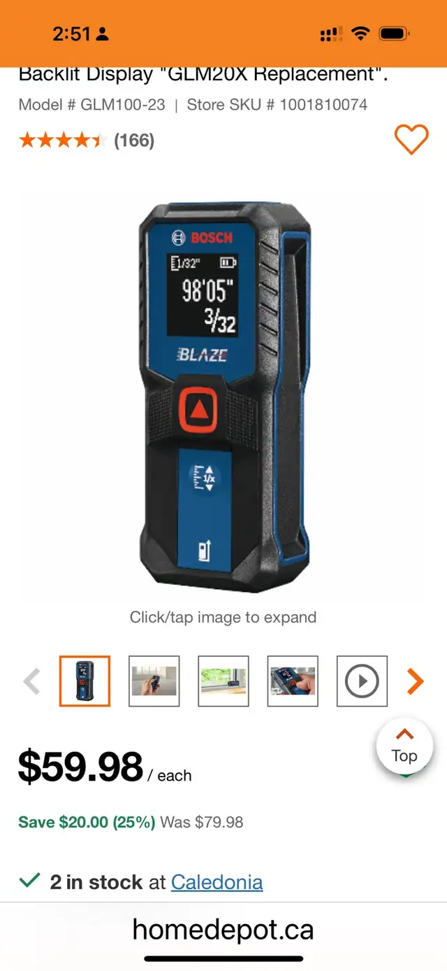 Bosh laser measure 63007358945667122