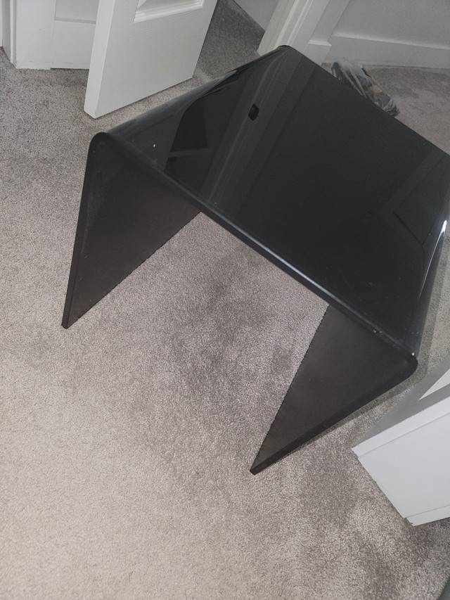 Glass Black Table Stand (Best Offer)  in Coffee Tables in Edmonton - Image 3