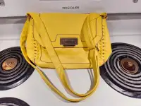 Cleo Purse, yellow leather