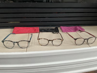 $10 each pair - 3 pairs of  reading glasses +1.25 $10 pair