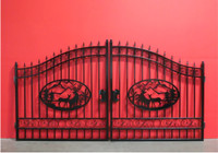 Fence Black Metal Gate 20ft
