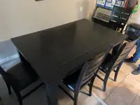 Large solid wood dining table 