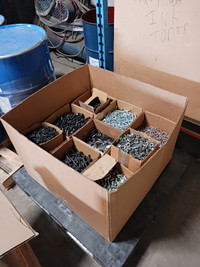 Pallet Lot of Various Bolts, Nuts, and Misc. Hardware