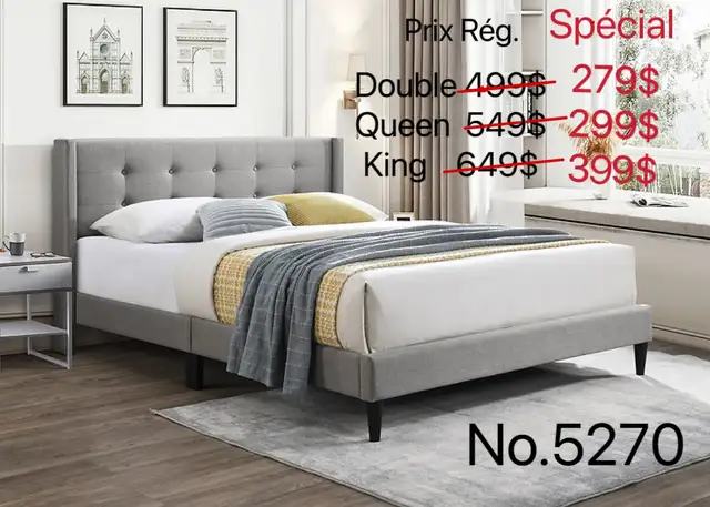 100%NEUF!!! Des lits et des meubles à Liquidation!!! in Beds & Mattresses in City of Montréal - Image 11