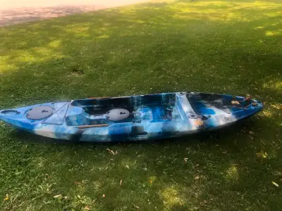 Get ready to paddle into adventure with this awesome fishing kayak! This kayak is in used condition...
