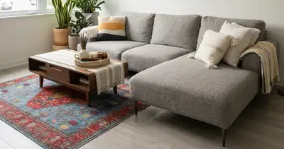 Like New Structube Sectional Sofa "Victor" Right Grey, View more
