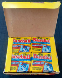 Boite de collants 1988 Topps Baseball Yearbook Stickers MLB