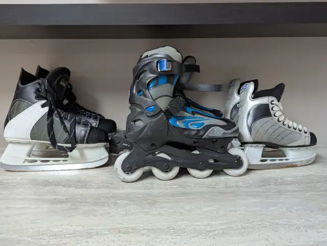 One (1) Lot - Ice Skates & Roller Blades.  Hardly Used. in Skates & Blades in Mississauga / Peel Region - Image 2