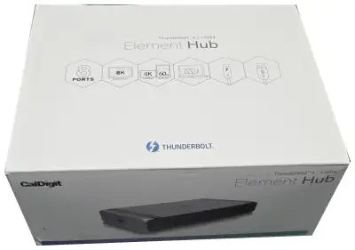 CalDigit Thunderbolt 4 Element Hub Universal Multi-Port Hub, View more