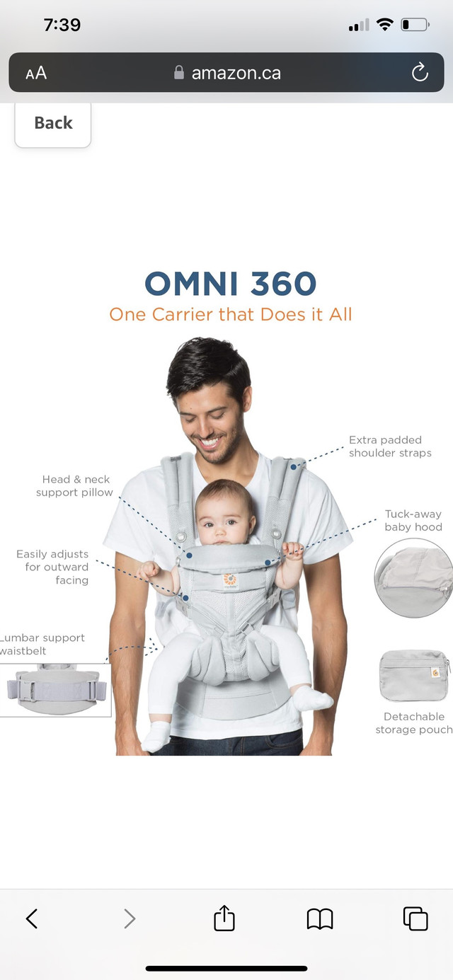 ***Selling BRAND NEW Ergobaby OMNI 360 Carrier*** in Strollers, Carriers & Car Seats in City of Toronto - Image 3