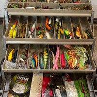 Tackle box fishing kit