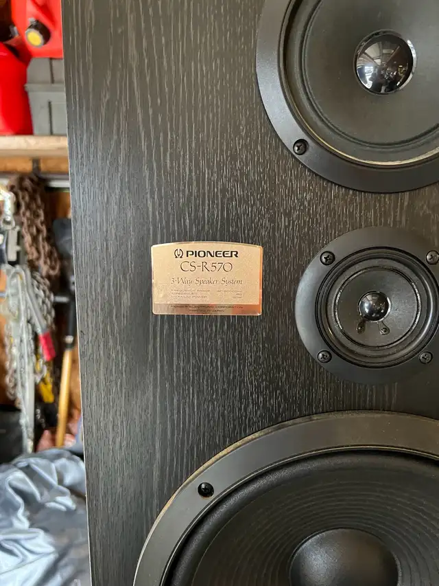 Pioneer system cabinet speakers and lots of speaker woofer all o in Stereo Systems & Home Theatre in Edmonton - Image 8