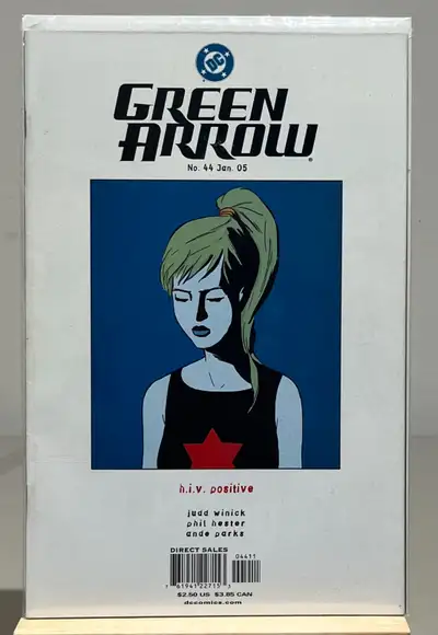 Green Arrow #44 key comic book - Mia Dearden (Speedy) HIV story, View more