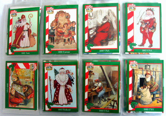 ENSEMBLE de 72 CARTES "SANTA AROUND THE WORLD"72 CARD SET c.1994 dans Art et objets de collection  à Ouest de l’Île
