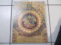 "Horloge du Chretien" Catholic Christian Clock Wall Plaque 1990s
