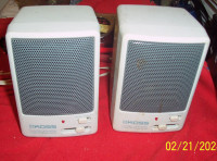 Vintage Koss Amplified Computer Speakers Bass Treble Boost