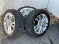 Michelin X Ice winter tires and rims. 215/55R17