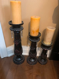 Vintage Candle stand with candles