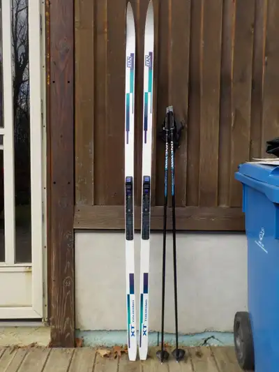 2 pairs of Cross country skis, View more