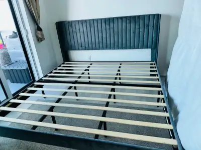 KING SIZED BEDFRAME & MATTRESS FOR SALE, View more