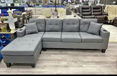 Spacious 4 Seater Sectional Couch - Free Delivery Included, View more