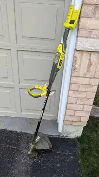 ryobi 40v grass trimmer with expand-it, tool only