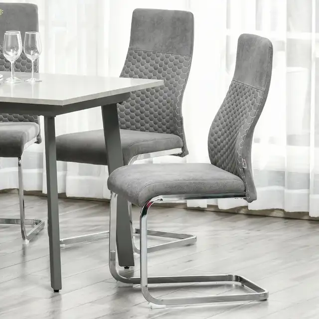 Microfibre anti-scratch dining Chair High Back Accent Chair  in Chairs & Recliners in Markham / York Region - Image 5