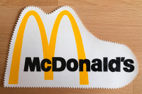 Patch en cuir à coudre McDonald’s (vintage) neuve