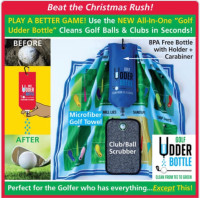 All-IN-ONE Golf club and ball cleaning kit