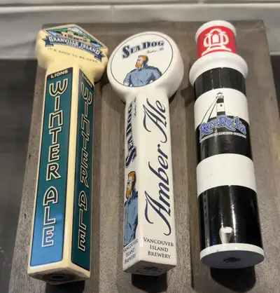 Lot  Vintage BC Craft Beer Tap Handles - Granville Island, Va, View more