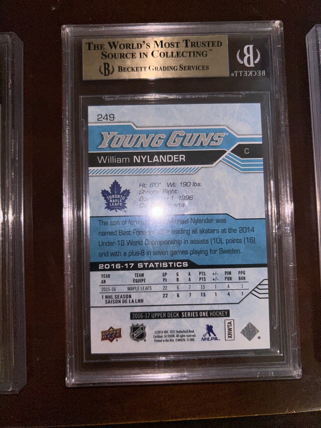 William Nylander Young Guns BGS 9.5 in Arts & Collectibles in St. Catharines - Image 2