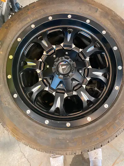 Krank D517 Matte Black 18” D51718902650 18x9 5x4.5 Milestar MS932 sport tires 255/55R18 Brand new wh...
