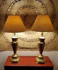 VINTAGE SOLID BRASS LAMPS