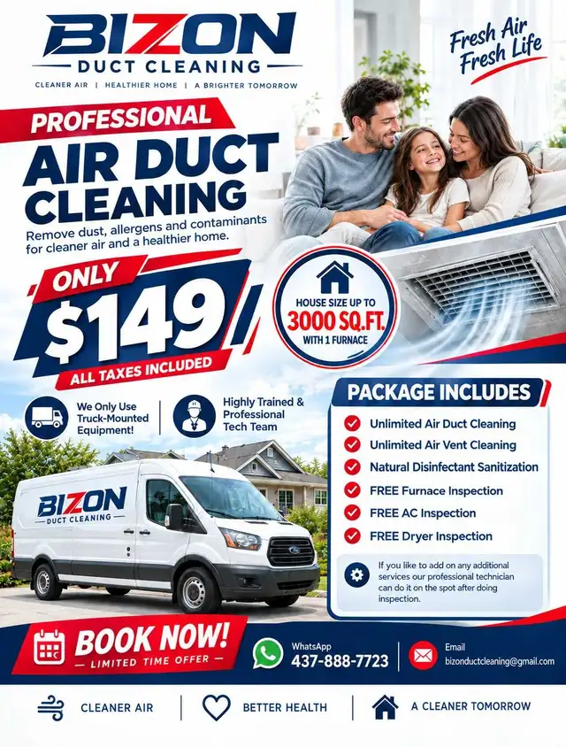 Air Duct Cleaning Edmonton - $149 Special Offer 