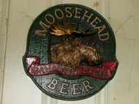 Rare American Moosehead beer plaque