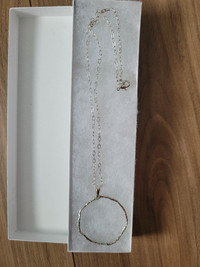 Silver pendant and chain