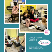 Group Piano Lessons for Kids ages 5-8