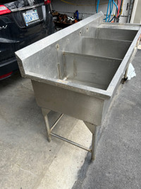 Stainless Steel Triple Bay Kitchen Sink