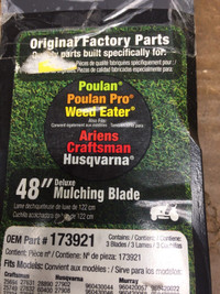 Lawn tractor blades