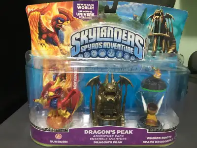 This comes with a Skylanders figure, two power ups, and an in-game world. All of these things come i...