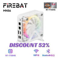 FIREBAT MINIPC AMD R7-7735HS 6600H 7840HS Mini Pc Colorful Gamer