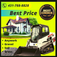 Best.  Price.  Bobcat.  Soil.   Yard.  Work.  Gravel