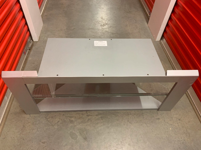 3 Tier 50" Wide TV Stand with Glass Shelf in TV Tables & Entertainment Units in Calgary - Image 2