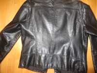 New BUFFALO woman  motorcyclist leather jacket, M-L, $20