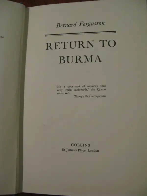1962 book: Return to Burma - w/ Maritime Command Museum stamp! in Arts & Collectibles in City of Halifax - Image 7