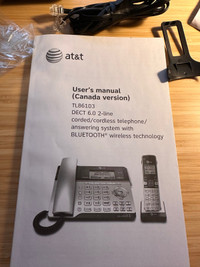  AT&T TL86103 desk phone with second extension